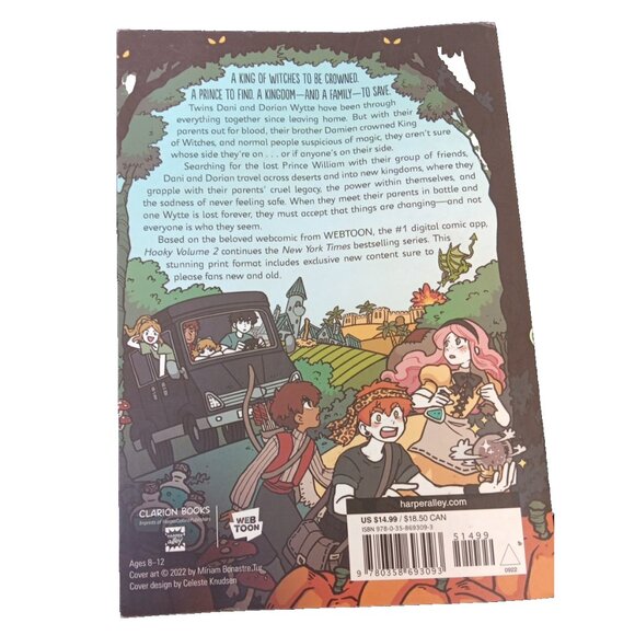 Hooky Volume 2: A Graphic Novel [Halloween]Mriam Bonastre 1 st Edition Paperback - Picture 2 of 9
